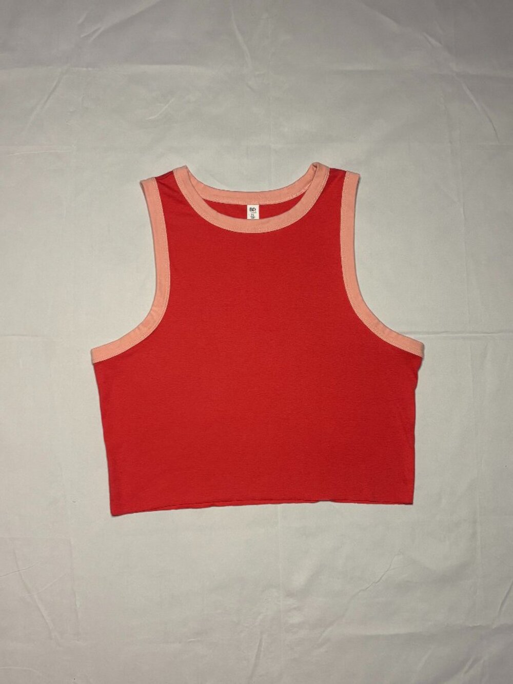 BP Nordstrom Colorblock Crop Tank Top Coral and Pink Size X Large